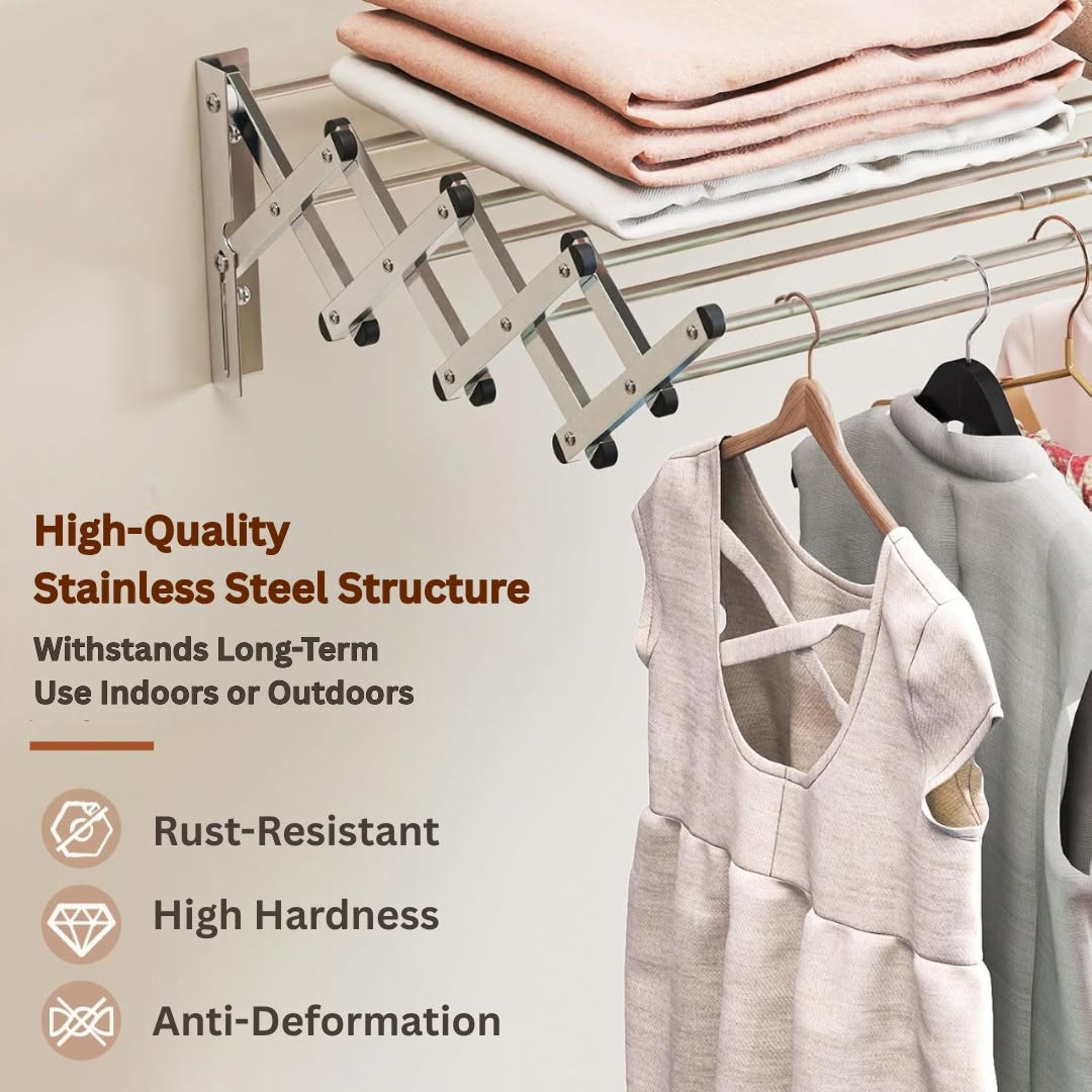 Wall Mounted Clothes Drying Hanger